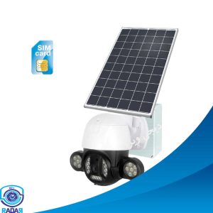 دوربین چرخشی خورشیدی به همراه پنل خورشیدی آن