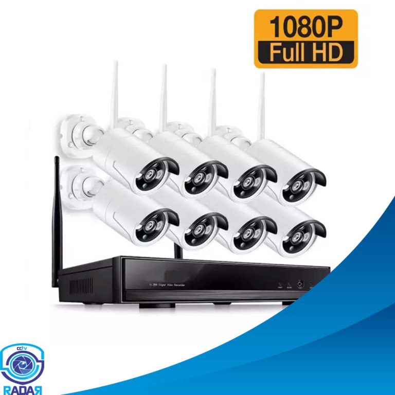 پکیج دوربین مداربسته بیسیم 8 کانال 3 مگاپیکسل