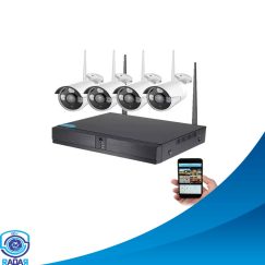 پکیج دوربین مداربسته بیسیم 4 کانال 3 مگاپیکسل مانیتور دار 10 اینچ